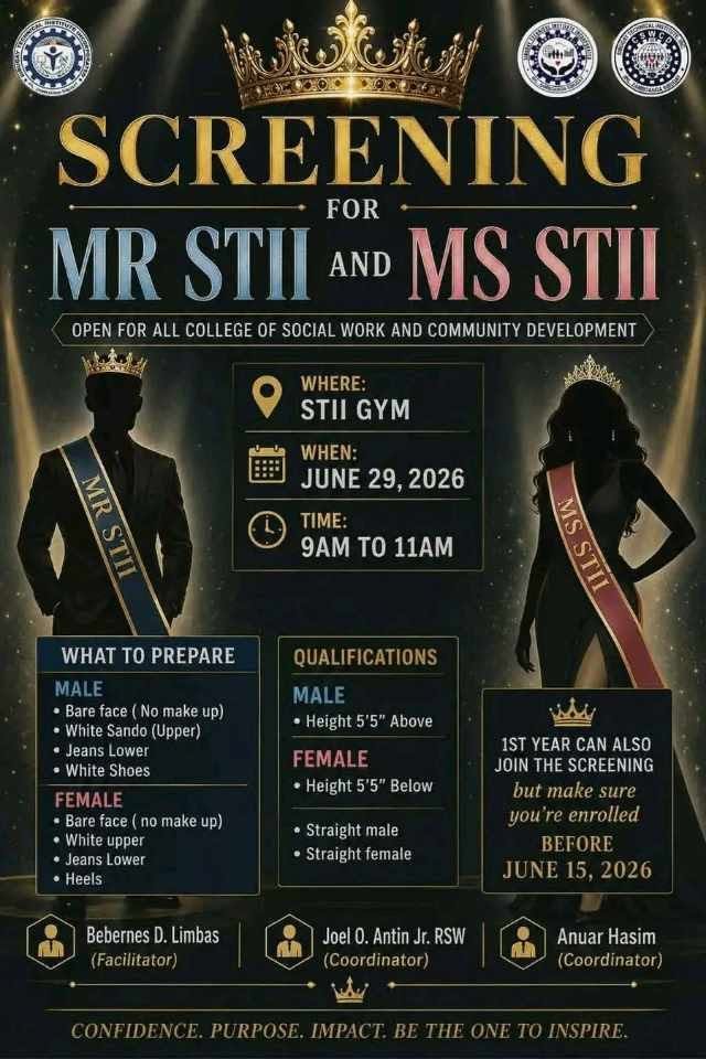 SCREENING CALL: MR. & MS. STII 2026