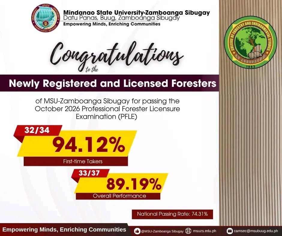 Congratulations to our Newly Licensed Foresters!